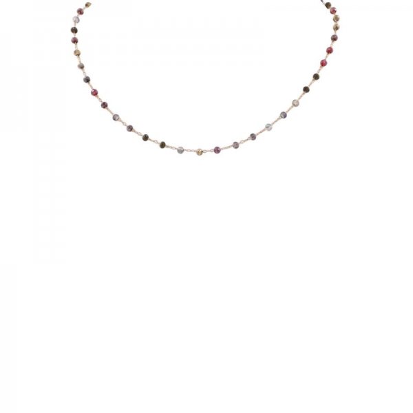 Faceted Bead Chain Necklace